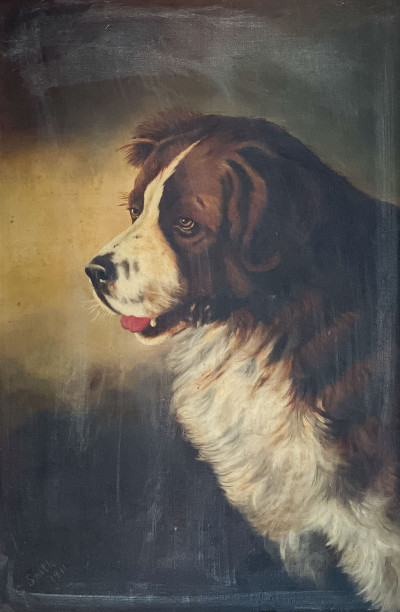 Image for Lot American School - Portrait of a Dog