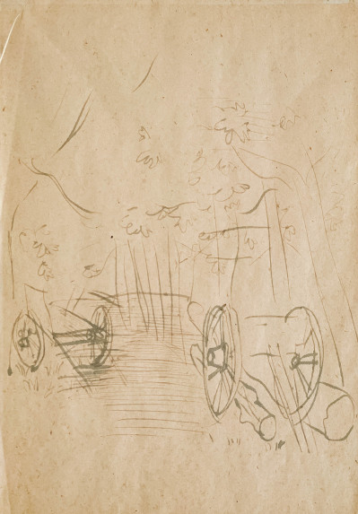 Image for Lot Raoul Dufy - Paysage à la Charette