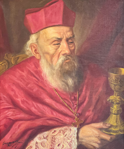 Image for Lot Artist Unknown - Portrait of a Cardinal