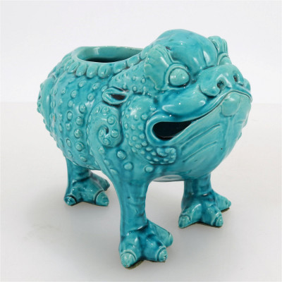 Image for Lot Burmantofts Pottery Jin Chan Lucky Toad