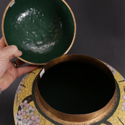 Large Chinese Cloisonne Jar