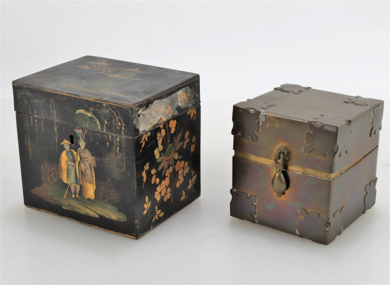 Two Small Metal Boxes