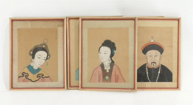 Five Chinese "Pictures Of Common People" Paintings