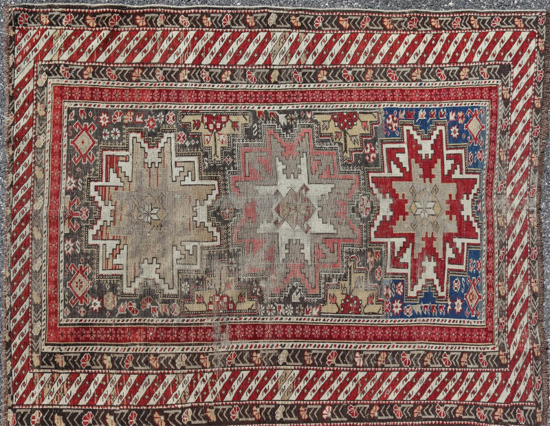 2 Caucasian Tribal Rugs & other