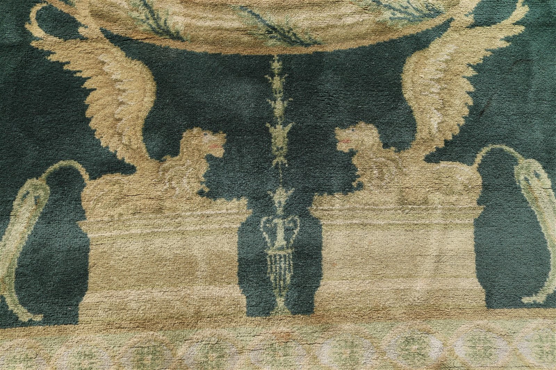 French Neoclassical Wool Rug 10 x 15-10