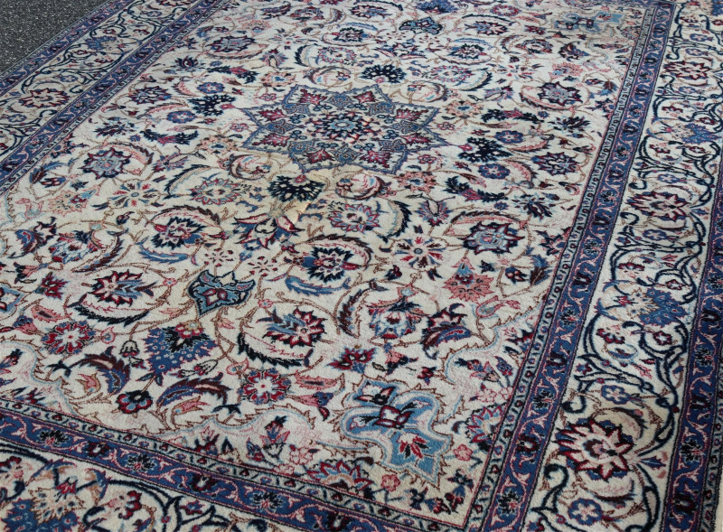 Persian Wool Rug, signed 9-9 x 6-7