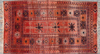 Image for Lot Vintage Tribal Wool Rug