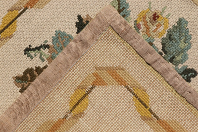 Portuguese Arraiolos Wool Needlepoint Rug 5 x 6-9