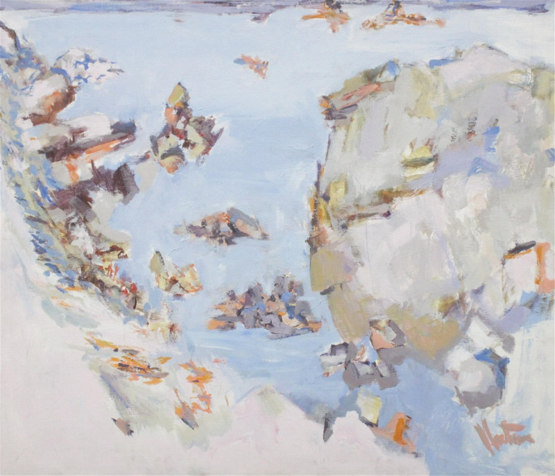 Gene Hutner - Pastel Abstract O/C