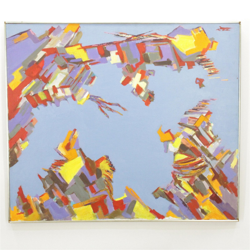 Gene Hutner - Violet Abstract O/C