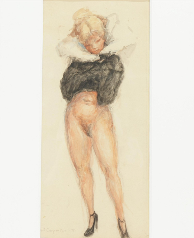 Bert Carpenter - Female with Heels & Figure, W/C