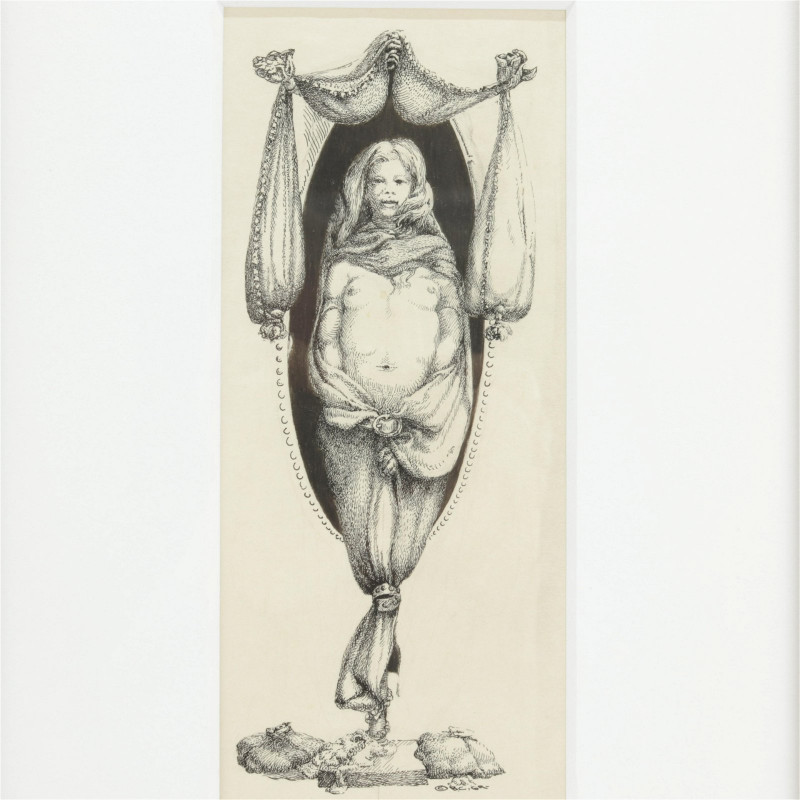 Bert Carpenter - Female with Heels & Figure, W/C