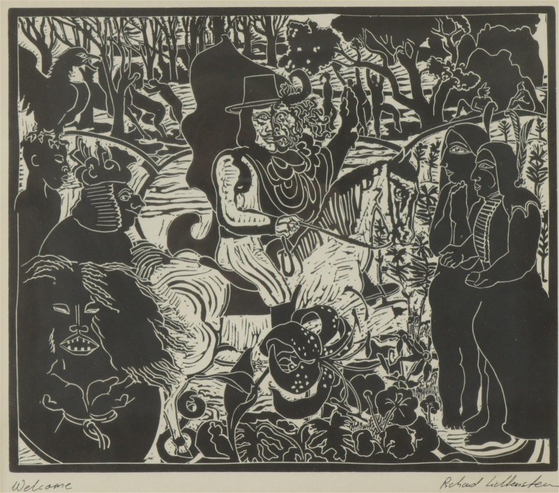 Richard Litchtenstern - Group of 9 Woodcuts