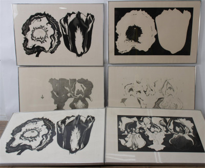 Lowell Nesbitt, Black On White Color Series Prints