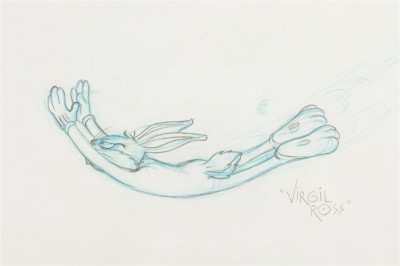 VIRGIL ROSS- YER OUT- DRAWING - c.1946