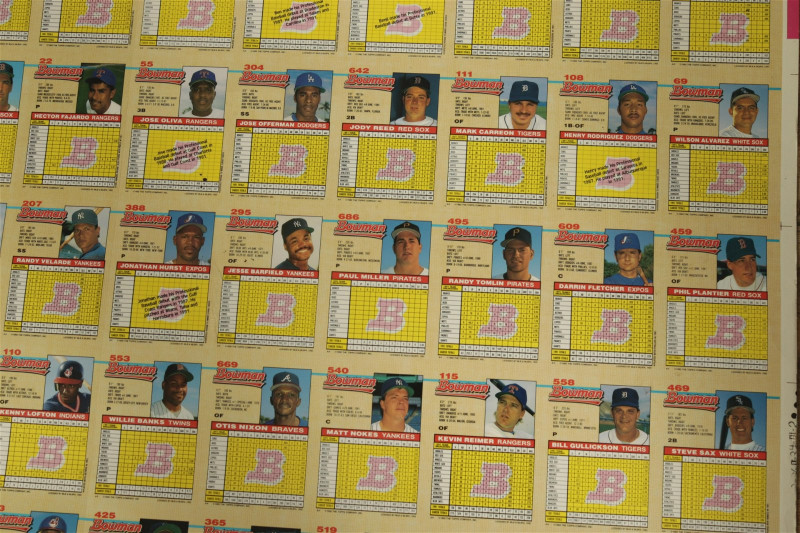 MLB Trade Cards - 2 Uncut Sheets - 2 Torre Poster
