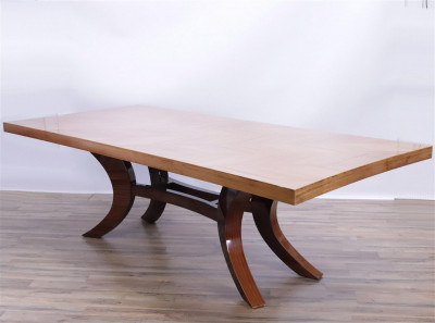 Image for Lot Dakota Jackson Parquetry 'Epoch' Dining Table