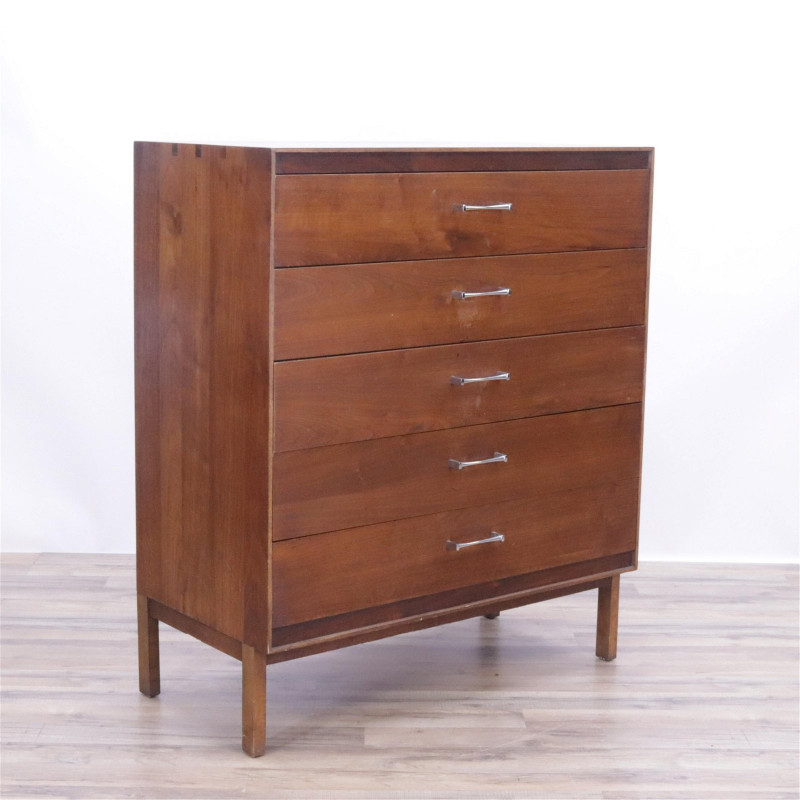 Lane Walnut Tall Chest of Drawers