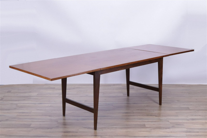Arne Vodder Style Teak Drop Leaf Dining Table