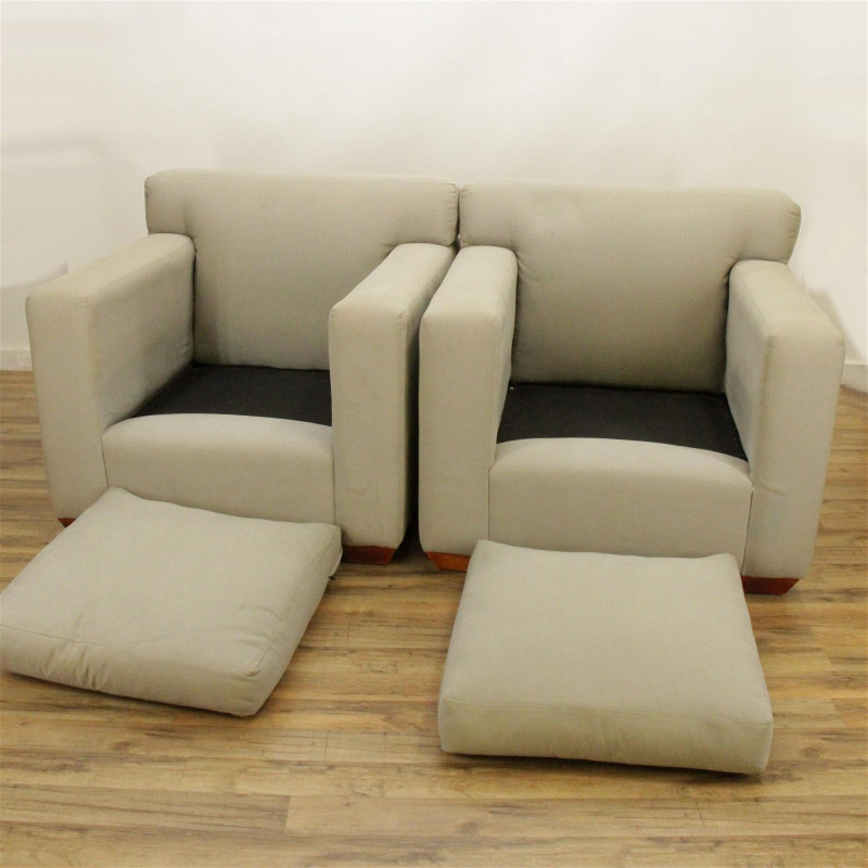 Pair of Contemporary Club Chairs