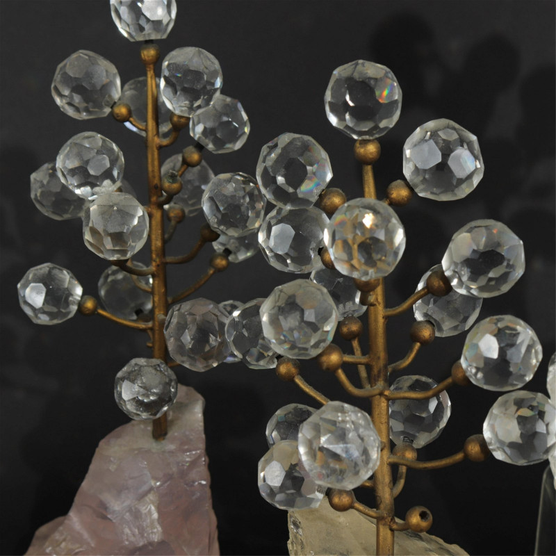 Rock Crystal 'Tree' Sculptures