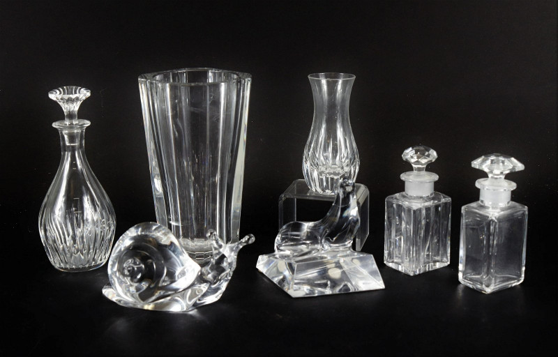 Group of Baccarat Crystal Table Items