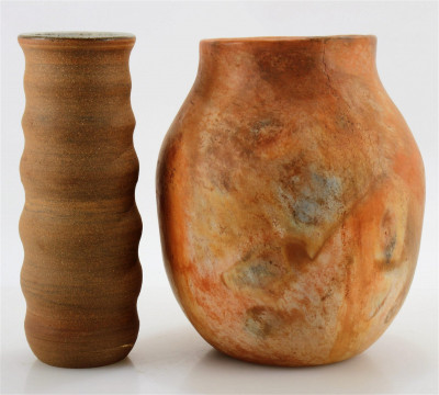 Image for Lot Handmade Pottery Vases