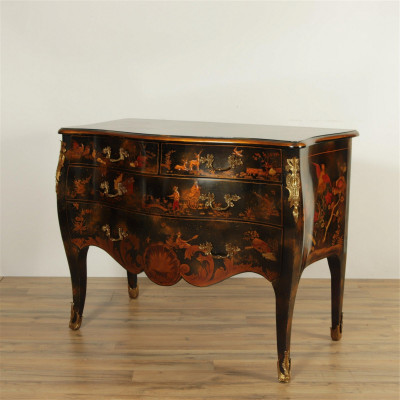 Image for Lot Louis XV Style Chinoiserie Decorated Commode
