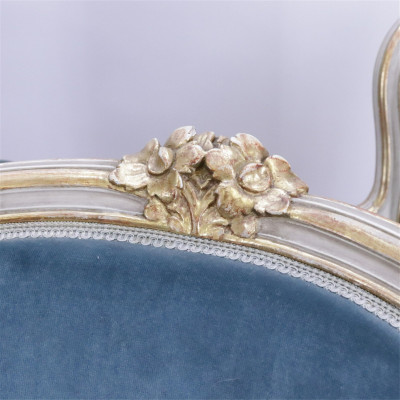 Set of 6 Louis XV Style Parcel-Gilt Fauteuil