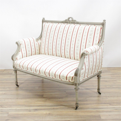 Louis XVI Style Settee & Chair