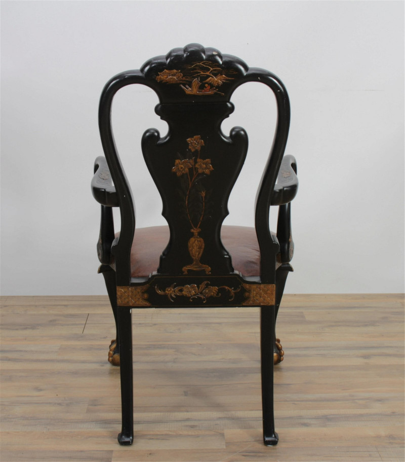George I Style Chinoiserie Decorated Armchair