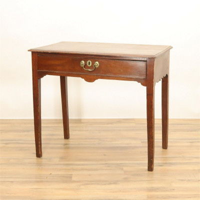 Image for Lot George III Mahogany Side Table, 18th C