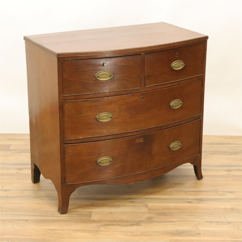 Late George III Mahogany Chest of Drawers, 19th C