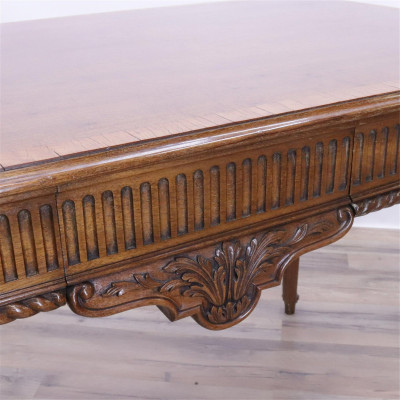 George III Style Banded Mahogany Console