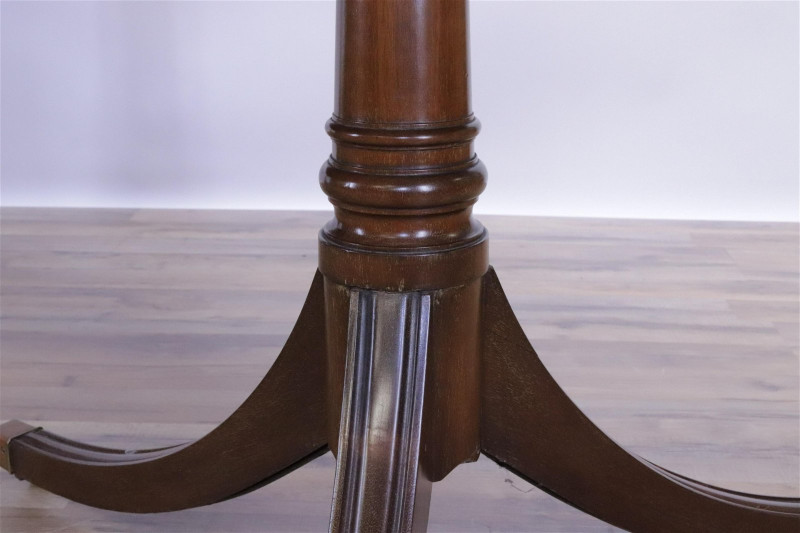 George III Style Mahogany Pedestal Dining Table