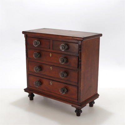 Image for Lot Georgian Miniature Chest of Drawers