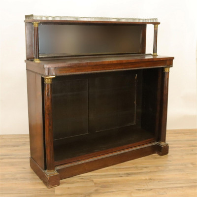 Image for Lot Regency Rosewood Open Bookcase, E 19th C