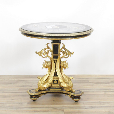 Image for Lot Renaissance Revival Pietra-Dura Center Table
