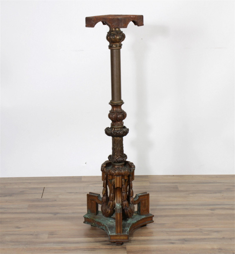 Classical Style Bronze Pedestal Early 20th c.