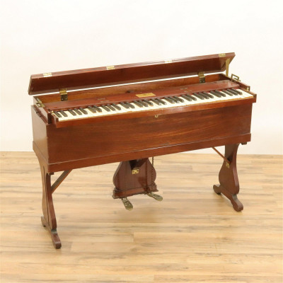 Image for Lot Muller Mahogany Portable Organ, 19th C