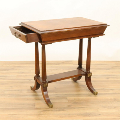 Grosfeld House Inlaid Rosewood Side Table