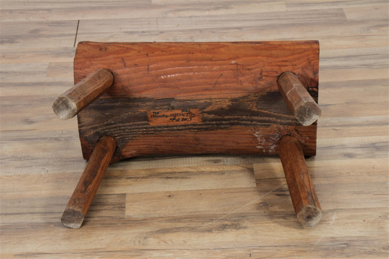 Folk Art Pine Bench