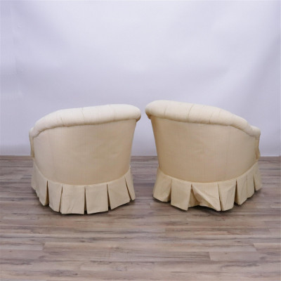 Pair of Contemporary Upholstered Club Chairs