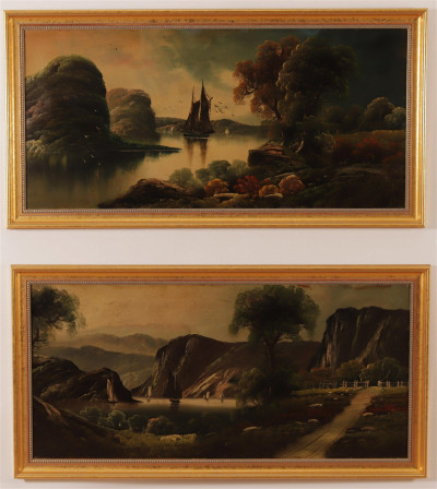 Image for Lot Two Similar Continental River Landscapes O/B