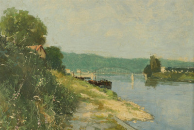 Image for Lot Amedee Boucher - Banks of the Seine