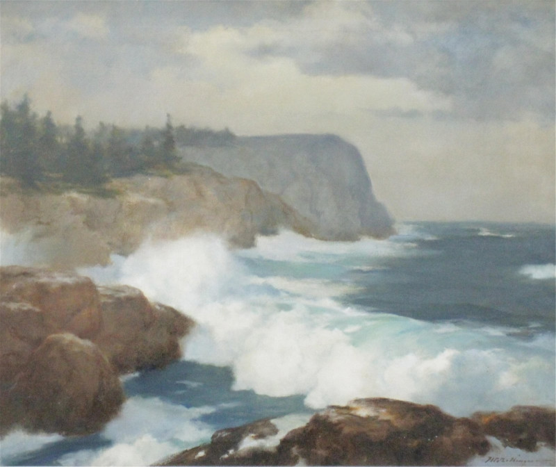 Harry Ballinger (Amer.1892-1993) Coastal Scene O/C