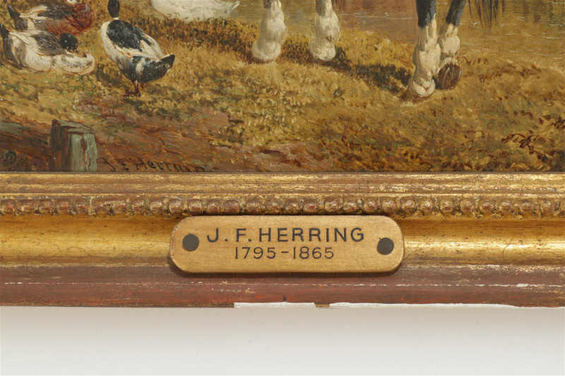 John Frederick Herring Sr. - Pair of Stable Scenes