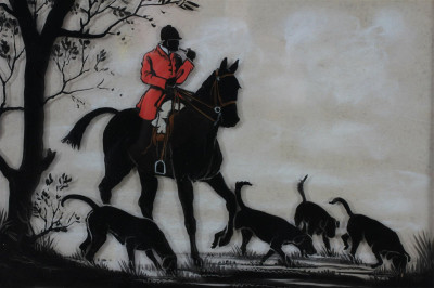 Set of 8 Hand Painted Equestrian Silhouettes