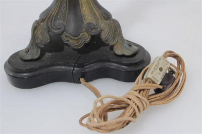Pair of Louis XVI Style Parcel Gilt Lamps