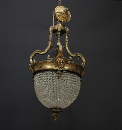 Louis XVI Ormolu & Faceted Glass Lantern
